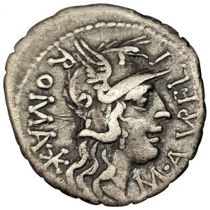 Rímske mince, M. Aurelius Scaurus, Denár n.d., Narbo