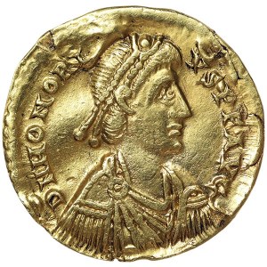 Roman Coins, Honorius, Solidus n.d., Ravenna