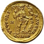 Roman Coins, Honorius, Solidus 485 AD ca., Mediolanum (Milan)