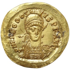 Roman Coins, Theodosius II, Solidus n.d., Constantinople