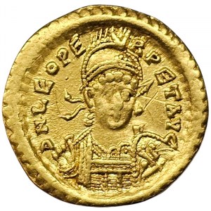 Roman Coins, Leo I, Solidus 485 AD ca., Constantinople