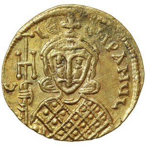 Monnaie romaine, Constantin V avec Léon IV, Solidus n.d. (741 AD) ca, Syracuse