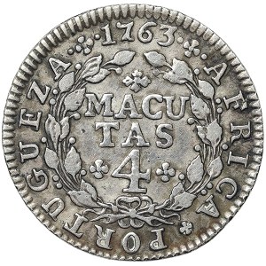 Angola, José I, 4 Macutas 1763 r.
