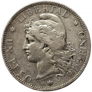 Argentina, 1 Peso 1883
