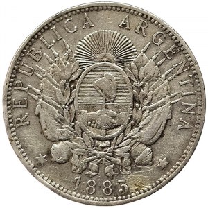 Argentina, 1 Peso 1883