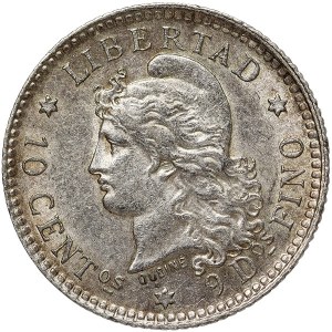 Argentina, 10 centavos 1883
