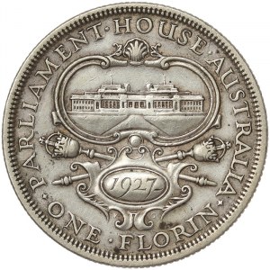Australia, George V, 1 Florin 1927