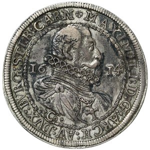 Austria, Maksymilian III, Taler 1614, Hall