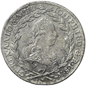 Austria, Giuseppe II, 20 Kreuzer 1780, Kremnitz