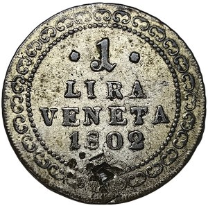 Austria, Francis II, 1 Lira Veneta 1802, Vienna