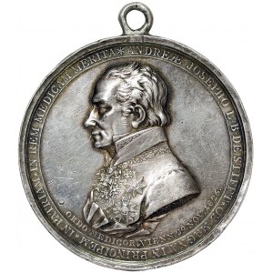 Austria, Doctor Joseph Andreas Freiherr von Stifft personal physician of Emperor Franz II, Silver Medal 1826