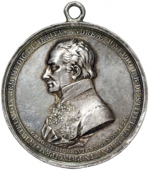 Austria, Doctor Joseph Andreas Freiherr von Stifft personal physician of Emperor Franz II, Silver Medal 1826