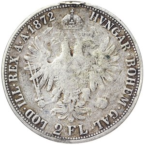 Austria, Franz Joseph I, 2 Gulden 1872, Vienna