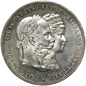 Rakúsko, Franz Joseph I, 2 Gulden 1879, Viedeň