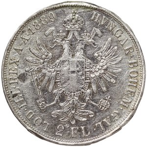 Austria, Franz Joseph I, 2 Gulden 1889, Vienna