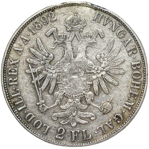 Austria, Franz Joseph I, 2 Gulden 1892, Vienna