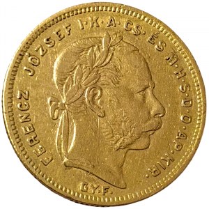 Austria, Franz Joseph I, 8 Forint 1870, GYF Karlsburg