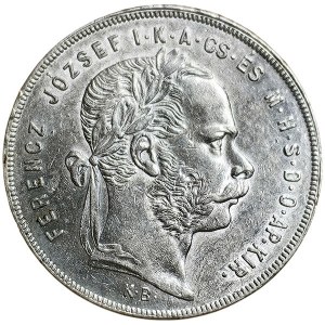 Austria, Franciszek Józef I, 1 forint 1878, KB Kremnitz