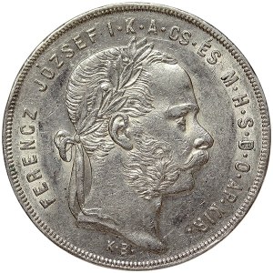 Austria, Franz Joseph I, 1 Forint 1879, KB Kremnitz