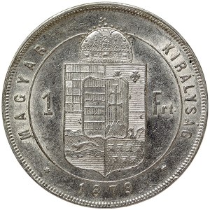 Austria, Franz Joseph I, 1 Forint 1879, KB Kremnitz