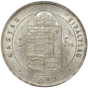 Austria, Franz Joseph I, 1 Forint 1879, KB Kremnitz