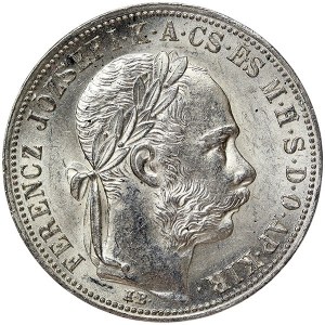 Austria, Franz Joseph I, 1 Forint 1883, KB Kremnitz