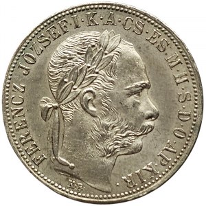 Austria, Franz Joseph I, 1 Forint 1885, KB Kremnitz