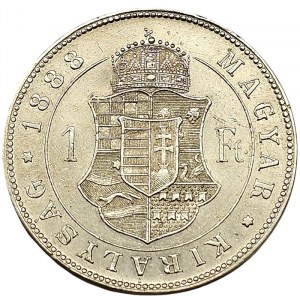 Rakúsko, František Jozef I., 1 forint 1888, KB Kremnica