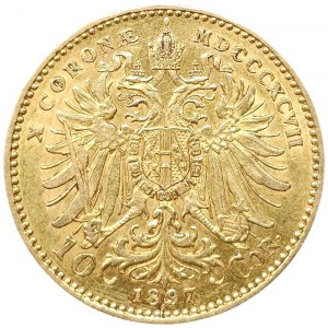 Austria, Franz Joseph I, 10 Corona 1897, Vienna