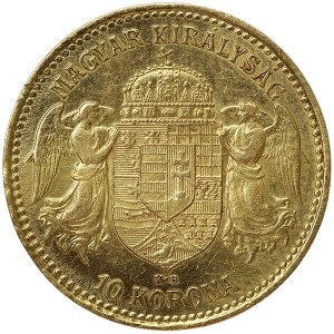 Austria, Franz Joseph I, 10 Korona 1899, KB Kremnitz