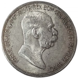 Austria, Franz Joseph I, 5 Corona 1908, Vienna