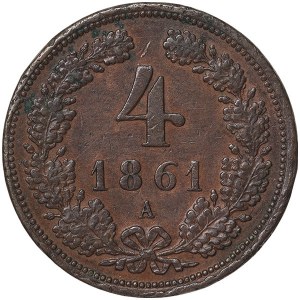 Austria, Franz Joseph I, 4 Kreuzer 1861, A Vienna