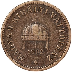 Austria, Franz Joseph I, 2 Filler 1902, B Kremnitz