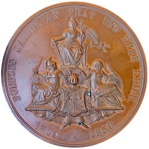 Austria, Lieutenant Field Marshal Johann Kempen Freiherr von Fichtenstamm 1793-1863, Medal 1859