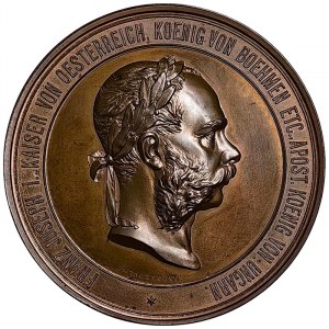 Austria, Franz Joseph I, Medal The world exhibition in Vienna 1873