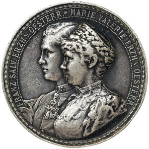 Österreich, Franz Joseph I., Medaille Vermählung von Erzherzog Franz Salvator und Erzherzogin Marie Valerie 1890