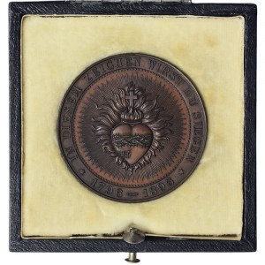 Austria, Franz Joseph I, Medal Shooting festival with the Sacred Heart of Jesus 1896