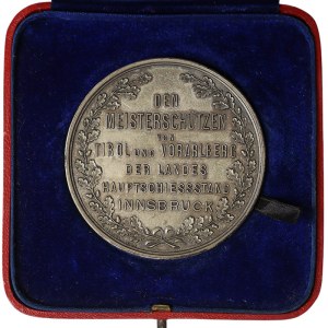 Austria, Franz Joseph I, Medal Shooting festival in Innsbruck 1898