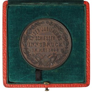 Austria, Franz Joseph I, Medal Shooting festival in Innsbruck 1898