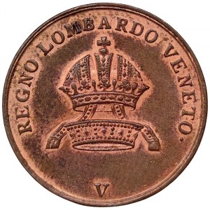 Austria, Lombardy-Venetia, Francis I, 3 Centesimi 1834, V Venice
