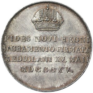 Austria, Lombardy-Venetia, Francis I, Token/Medaglia del Giuramento 1815