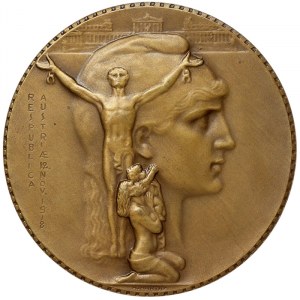 Austria, Uniface medal for the foundation of the Republic of Austria 1918