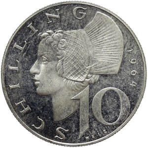 Austria, 10 Schilling 1964, Vienna