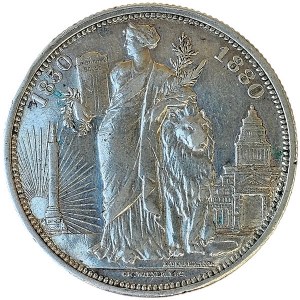 Belgien, Leopold II, 5 Francs 1880, Brüssel