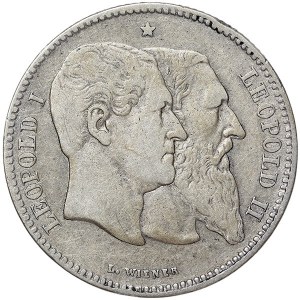 Belgique, Léopold II, 2 Francs 1880