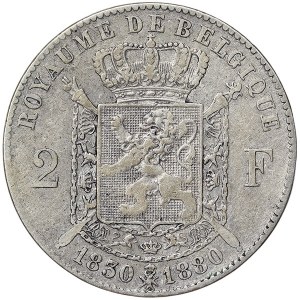 Belgique, Léopold II, 2 Francs 1880