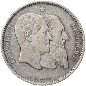 Belgium, Leopold II, 1 Franc 1880