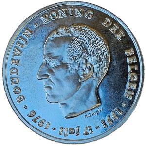 Belgio, Baudouin, 250 franchi 1976