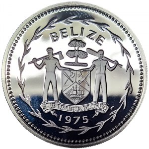 Belize, Elizabeth II, 5 Dollars 1975