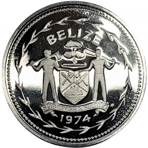 Belize, Elżbieta II, 5 centów 1974